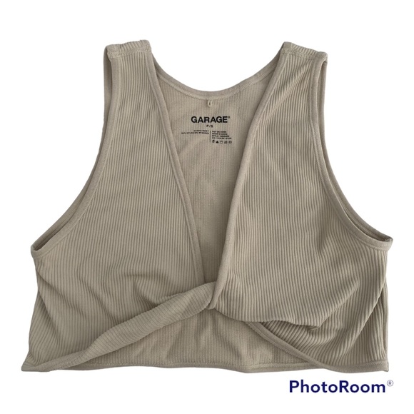 GREY SEAMLESS TWIST FRONT TOP / SIZE S - Picture 5 of 5